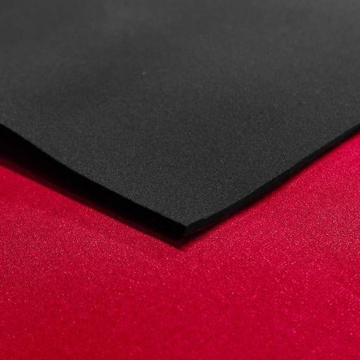 5mm Neoprene Sheet, front side with colored nylon and back side with black nylon, ideal for insulation and craft projects.