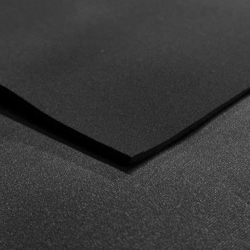 5mm Neoprene Sheet, front side with colored nylon and back side with black nylon, ideal for insulation and padding applications.