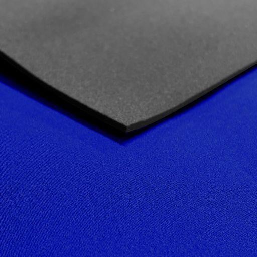 5mm Neoprene Sheet, featuring a front side with Colored Nylon and a back side with Black Nylon for durable insulation and waterproofing.