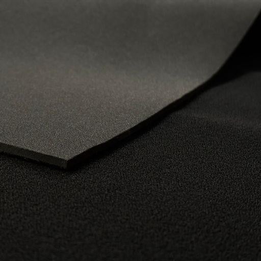 6mm Velcro Compatible Neoprene Sheet - Front: Uloop, Back: Nylon, close-up view showing the textured surface of the neoprene material in black.