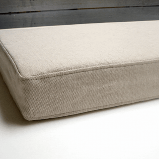 Top stitching on a cushion edge