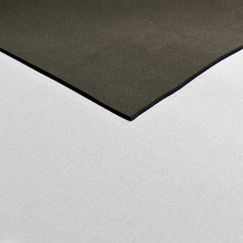3mm Neoprene Sheet - Front: Plain, Back: Nylon - Front: Plain N/A, Back: Nylon White