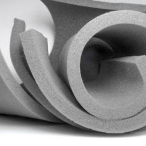 Lightweight charcoal packing foam