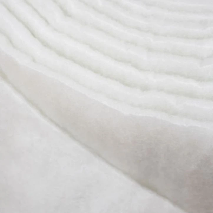 Roll of soft polyester batting