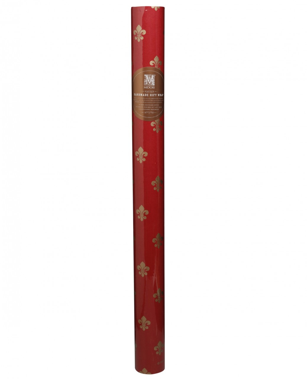 Brown Fleur de Lis Wrapping Paper