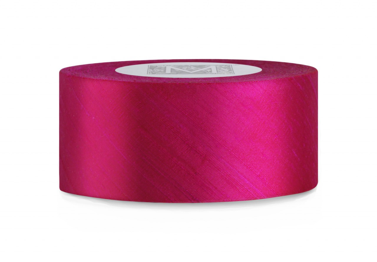 Sample Hot Pink Recycled Satin Ribbon