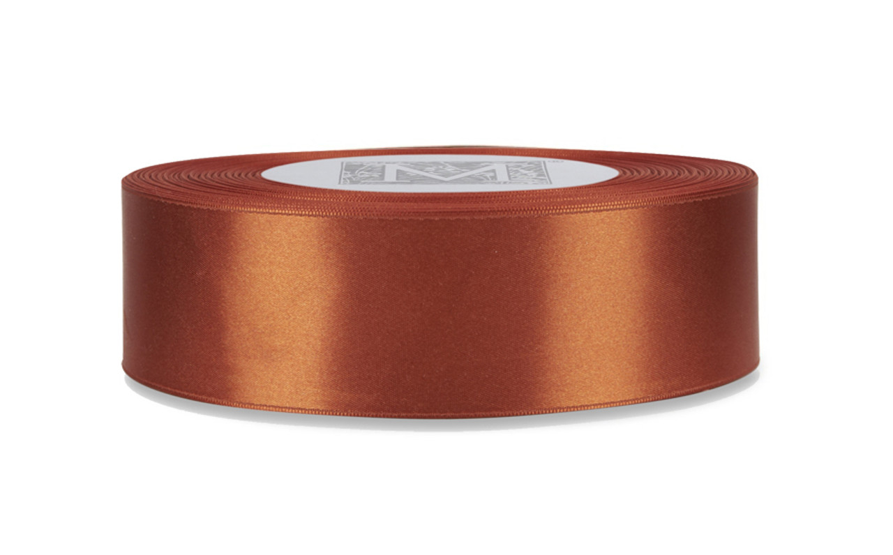 Old Gold 1 1/2 Inch x 100 Yards Satin Double Face Ribbon 