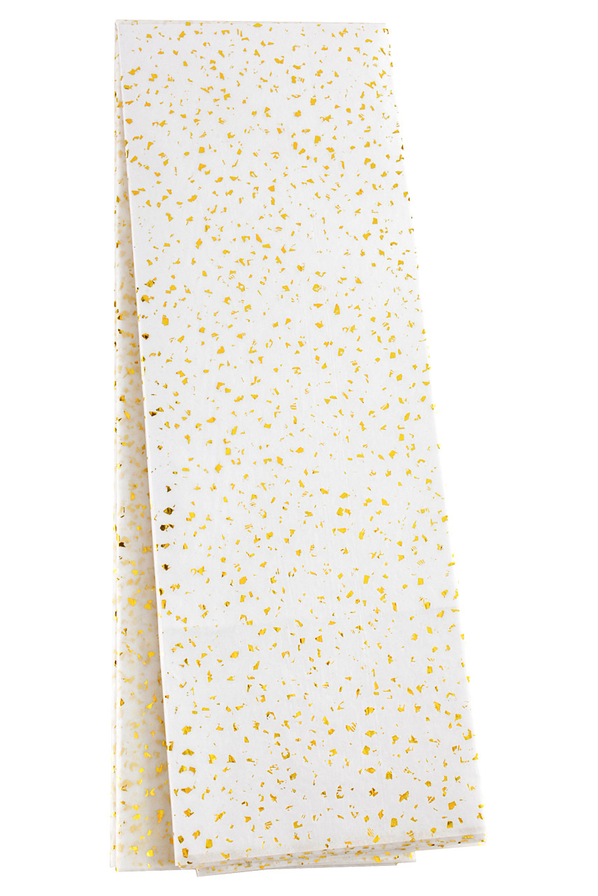 Speckled Tissue Paper - Gold Metallic