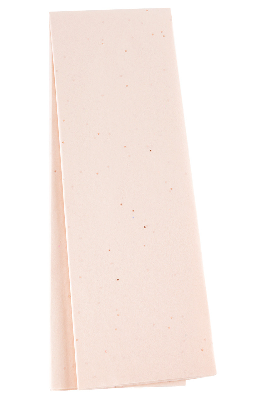 Speckled Tissue Paper - Rose Gold Metallic on Blush - Midori Retail