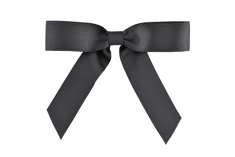 Custom Printing on Fine Grosgrain - Charcoal - Midori Retail