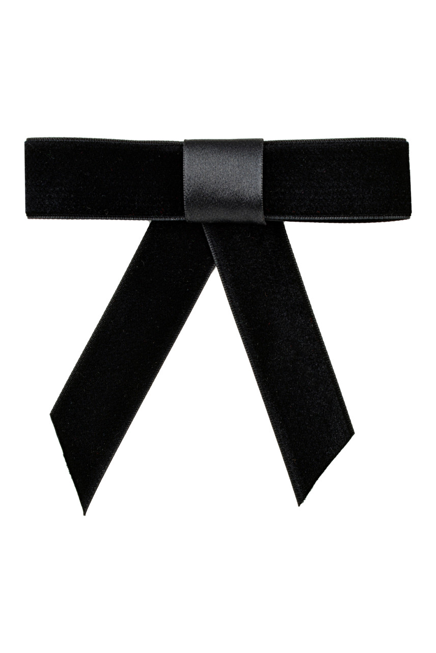Velvet Satin Ribbon - Black Velvet/Black Satin - Midori Retail