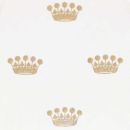Gift Wrap - Crown - White