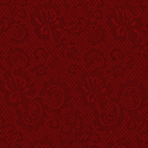 Gift Wrap - Lace - Crimson/Metallic Crimson