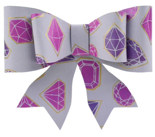 Paper Bow Topper - Jewels Lilac/Purple