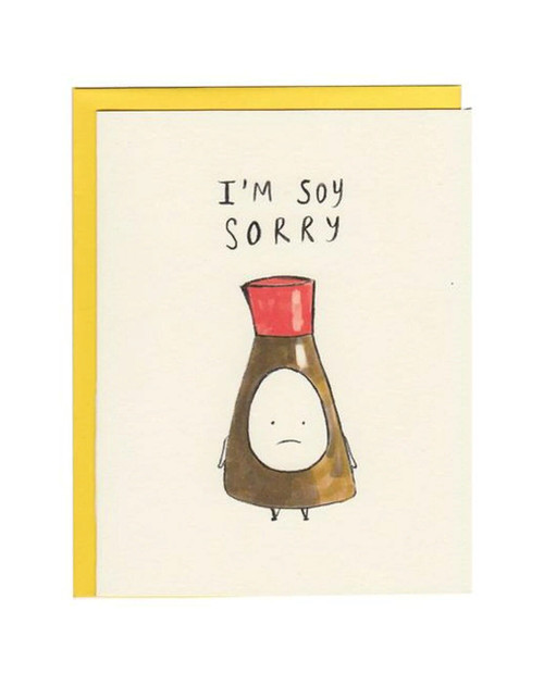 Soy Sorry Card