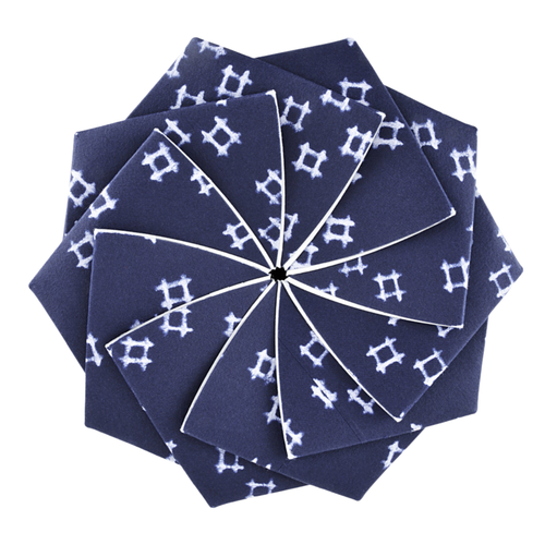 Extra Large Japanese Paper Gift Box Navy/Knit