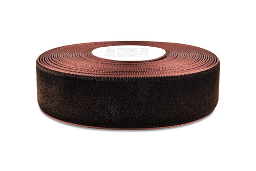 Double Faced Satin Ribbon - Velvet Brown / Brown Ribbon