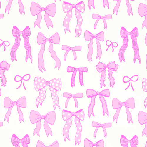 Bows Cream/Pink Gift Wrap