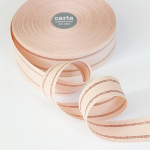 Striped Cotton - Blush/Rose Gold