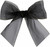 Edged Organdy Ribbon - Black/Gold