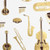 Instruments - Cream/Metallic Gold and Brown