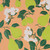 Gift Wrap - Pear Blossom - Peach/Lime Green/Dark Green/White