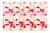 Brushstrokes - Cream, Pink/Red/Gold Metallic Gift Wrap
