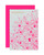 Merry Christmas Multi Stars Neon Pink & Pink Card