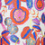 Exotic Fruits Cream/Pink/Orange/Blue/Gold Foil 