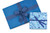 Driedel Light Blue/Navy/White/Silver Foil Gift Wrap