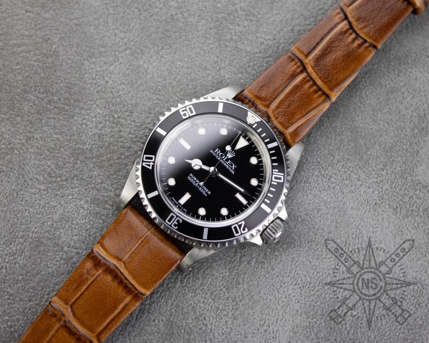 Exotic Brown Alligator Watch Strap – Timeless & Stylish