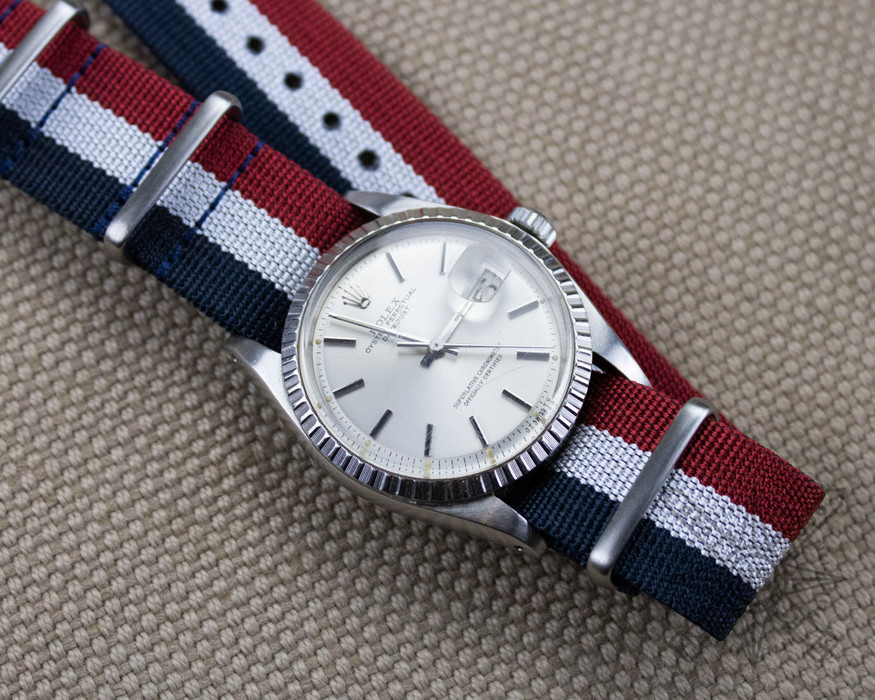 Add a Preppy Twist to Your Rolex Datejust with a Ribbed Strap