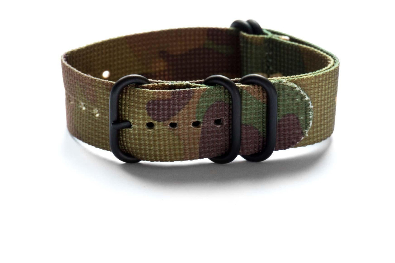 PVD Z Strap 5-Ring Camouflage Nylon Watch Strap