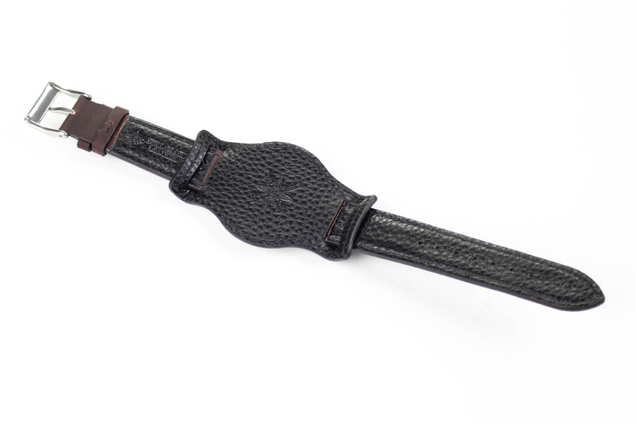 Bund Watch Strap Dark Brown — Full-Grain Calfskin | CNS Watch Bands