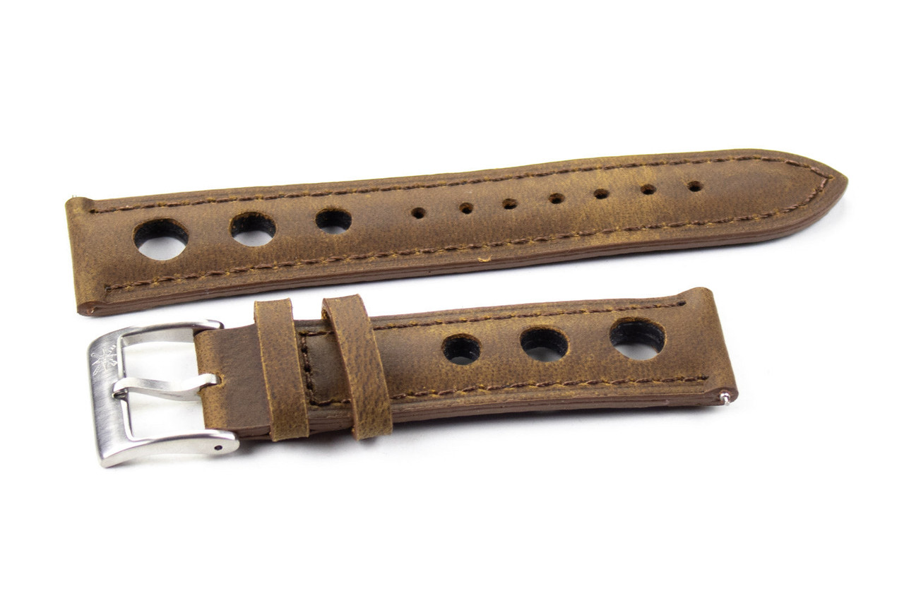 Sienna Rally Watch Strap – Vintage Racing Leather Strap