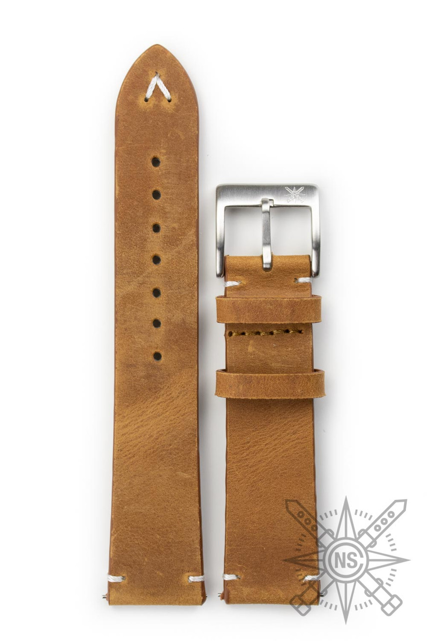 Vintage Oak Leather Watch Band – Timeless Design