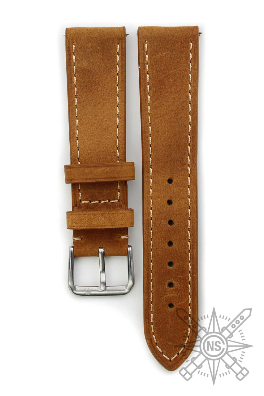 Classic Oiled Sienna Leather Watch Band – Rich and Warm