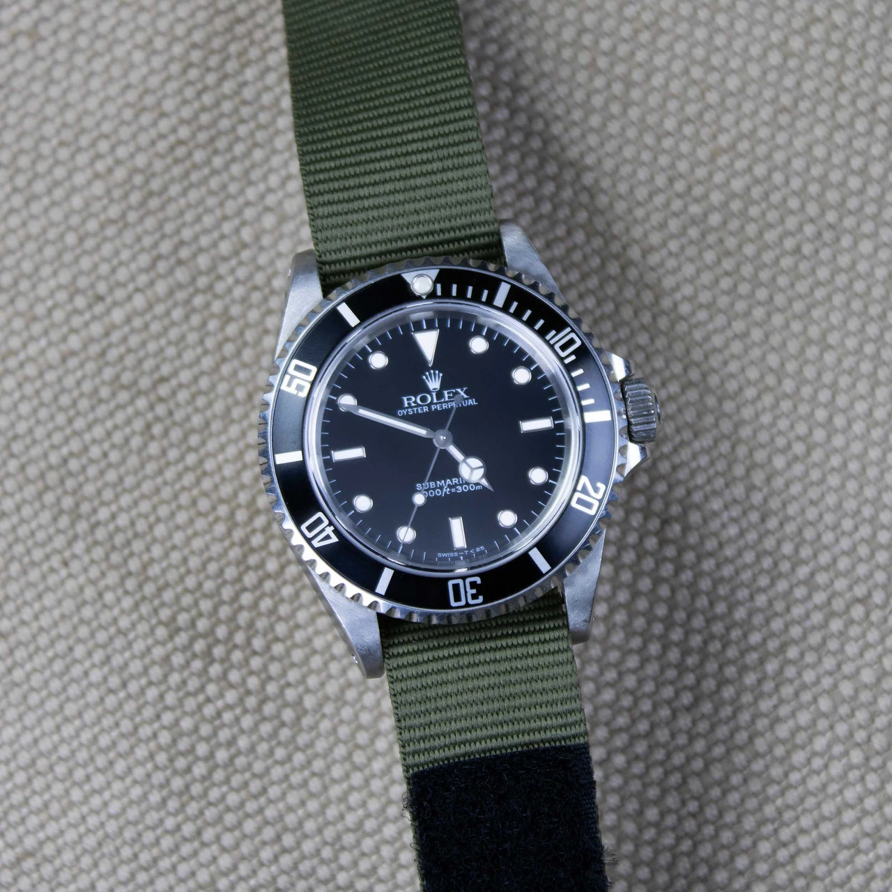 Olive Green Velcro Watch Band – Rugged Sporty Strap