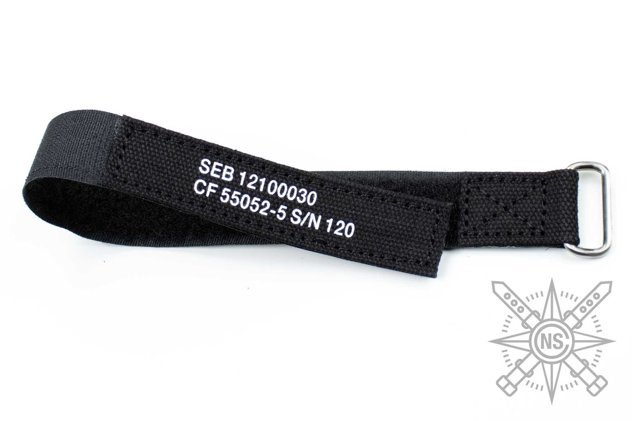 NASA Watch Strap Black Canvas Coded – Stealth