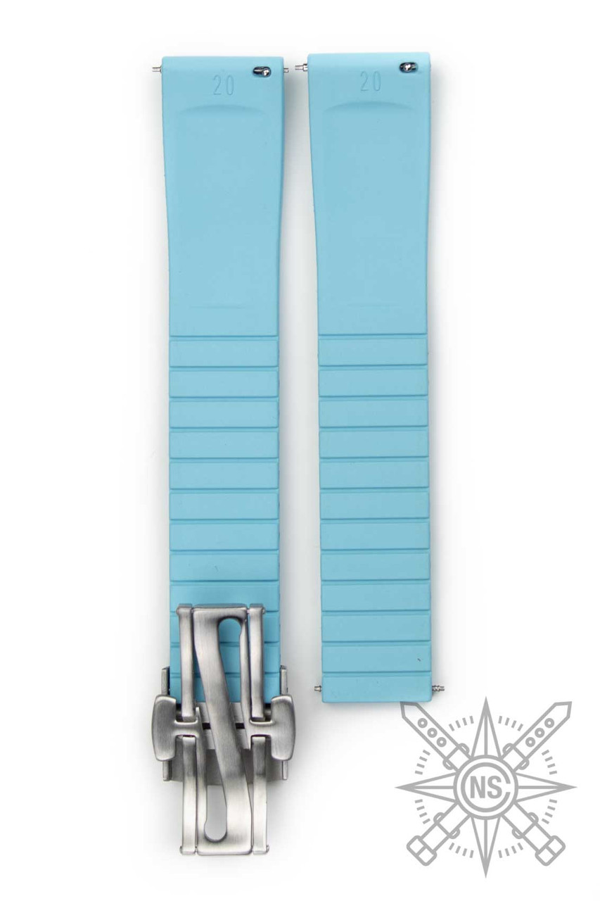 Tropical Style CTS Sky Blue Rubber Watch Strap tropical-style-cts-sky-blue-rubber-watch-strap