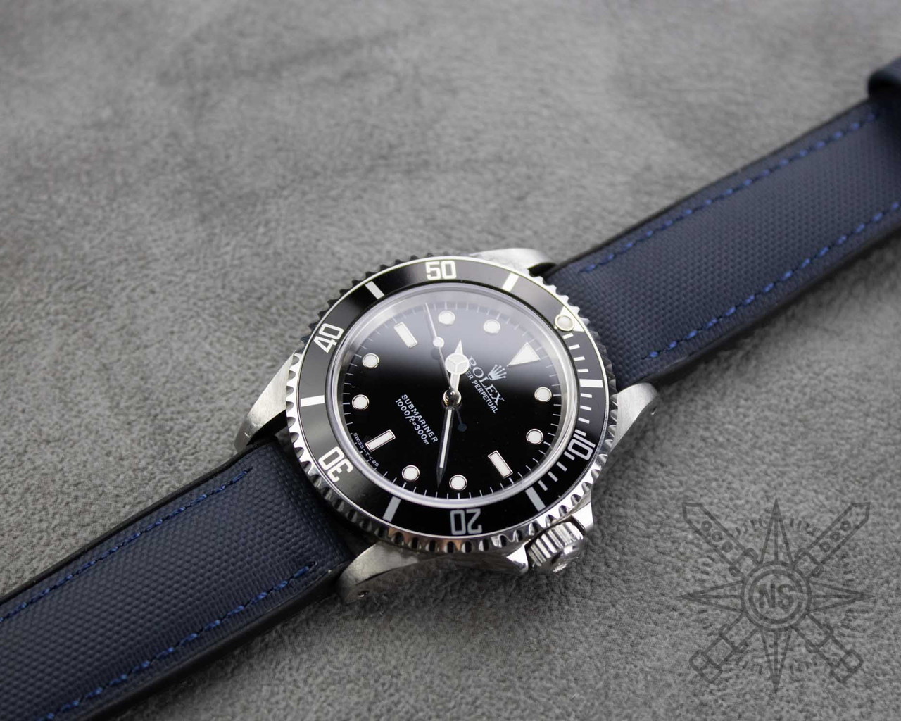 Navy Blue Hybrid Sailcloth Watch Strap – Rugged Strap