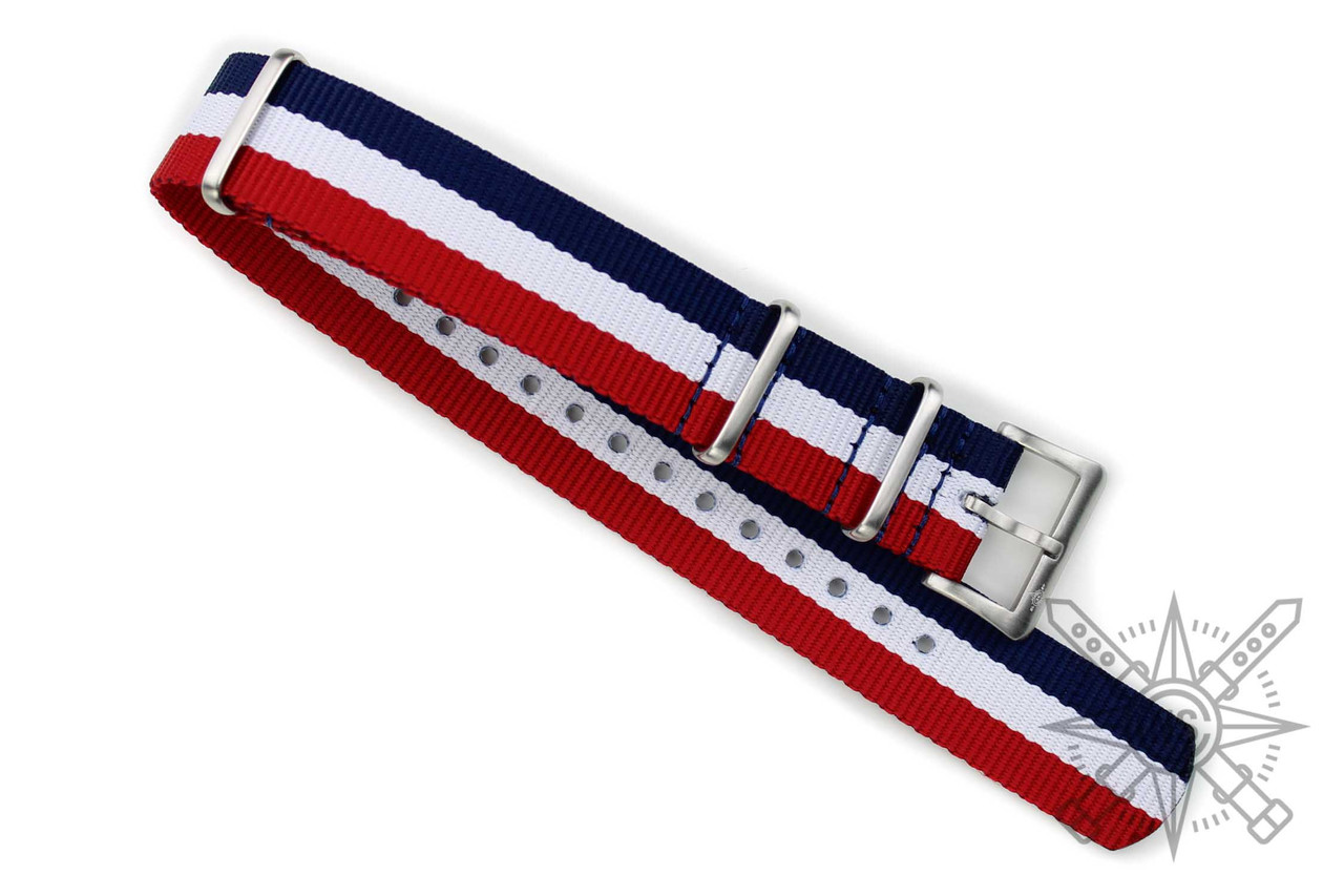 Original Strap Tricolor — Blue, White & Red | CNS Watch Bands