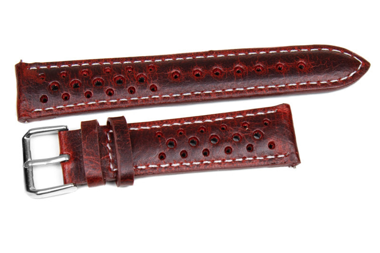20mm Oak Classic Vintage Racing Leather Watch Strap
