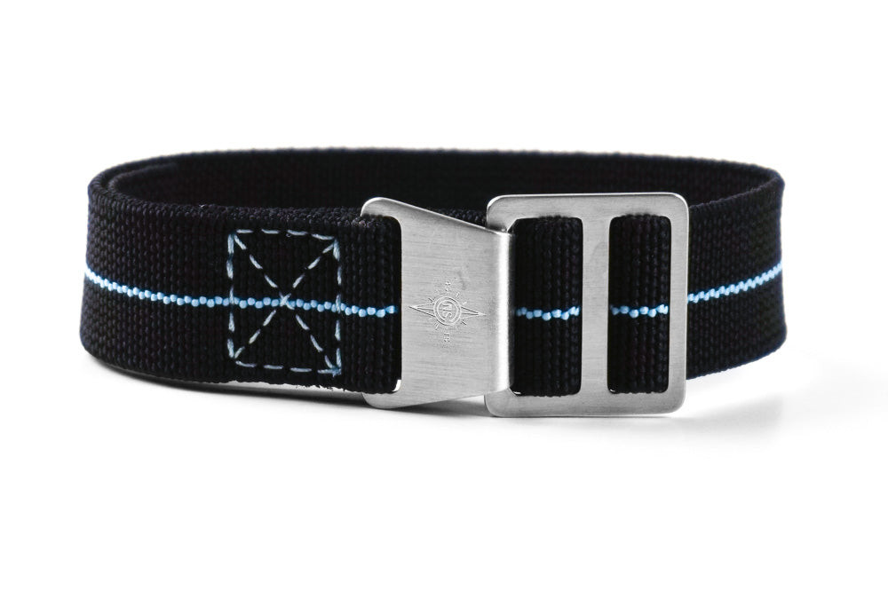 Paratrooper Watch Strap Black and Blue – Sporty Fit