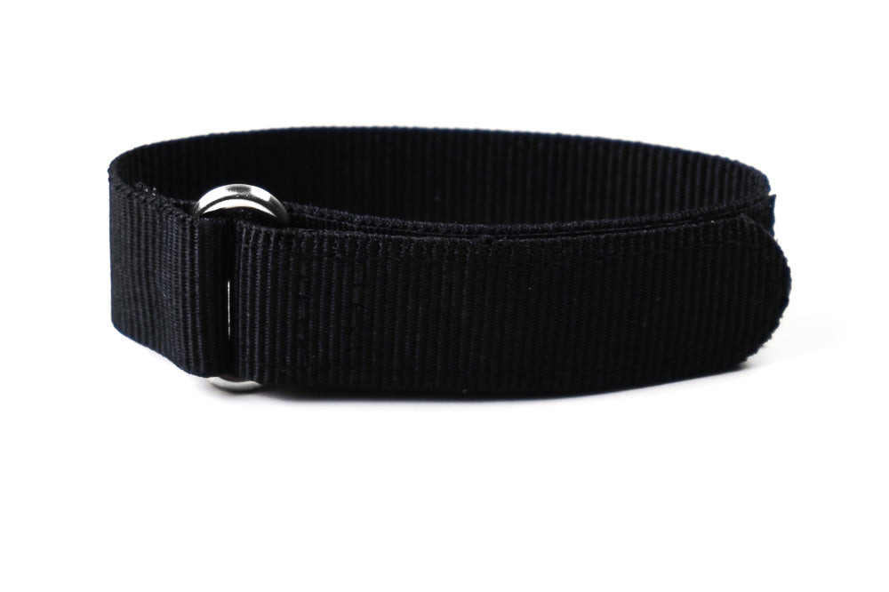 Black Velcro Watch Band – Classic Rugged Sporty Strap