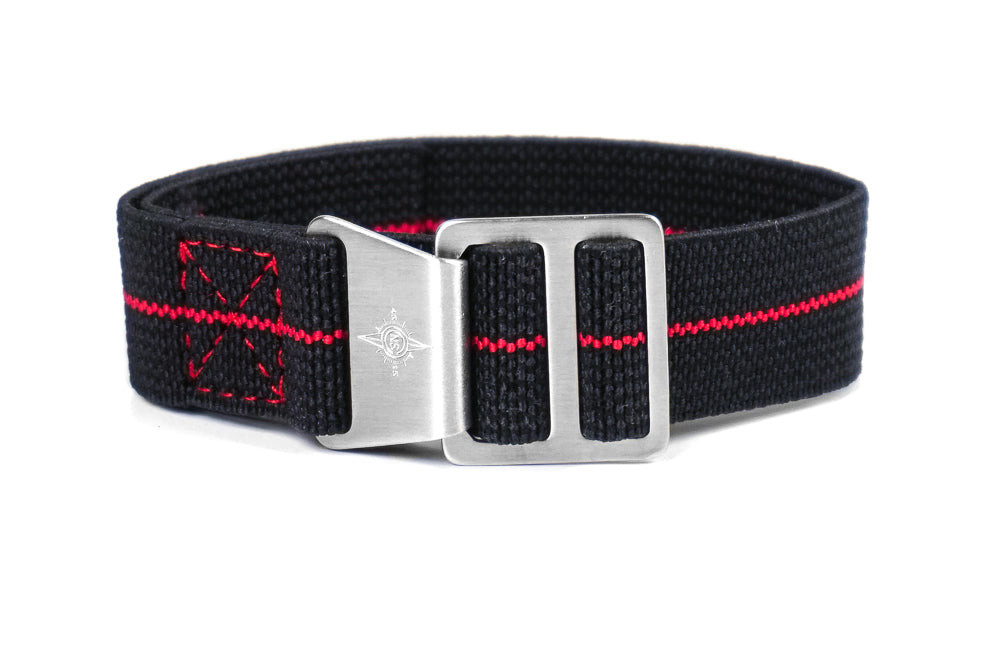 Paratrooper Watch Strap Black and Red – Striking Look