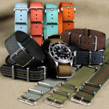 CNS Watch Bands Ribbed Straps Ribbed strap Graphite