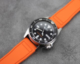 Orange Rubber Pilot Watch Strap Orange Rubber Pilot Watch Strap