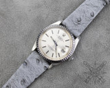 Gray Ostrich Watch Strap Gray Ostrich Watch Strap
