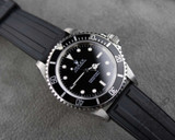 HNBR Rubber Watch Strap Black on a Rolex Submariner HNBR Rubber Watch Strap Black on a Rolex Submariner